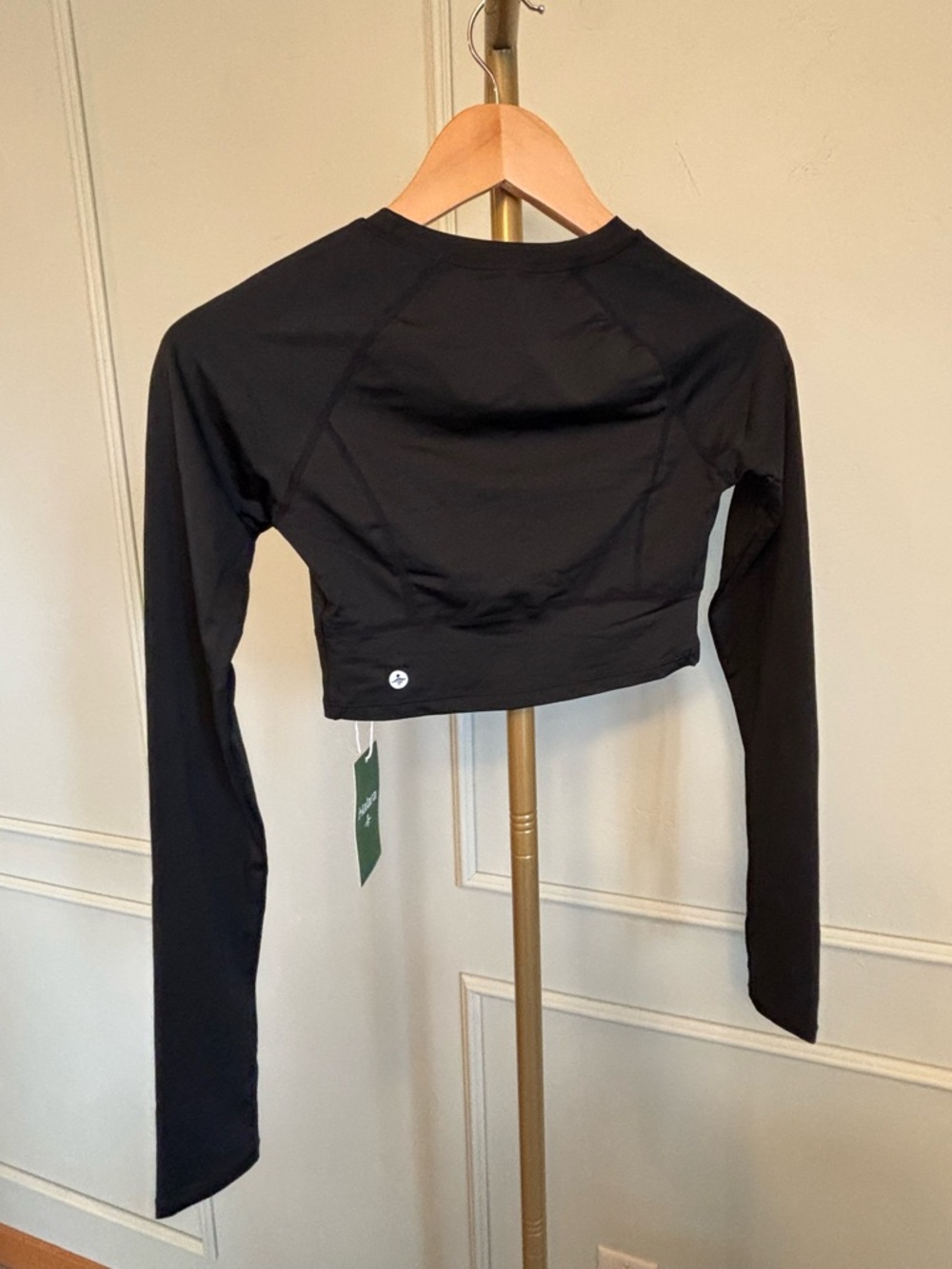 Halara Crop Yoga Long Sleeve Solid Thumb Hole Cropped Sports Top NWT XS MSRP $30